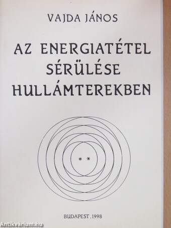 Az energiatétel sérülése hullámterekben