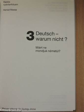 Deutsch - warum nicht? 3.
