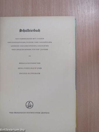 Schulfeierbuch