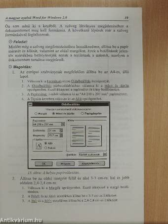 A magyar nyelvű Word for Windows 2.0