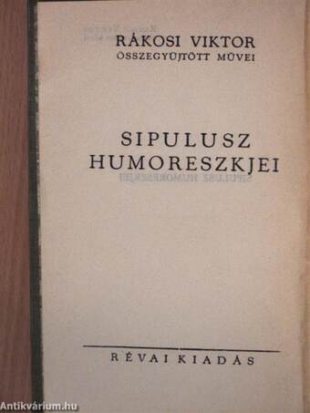 Sipulusz humoreszkjei III.