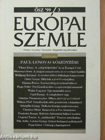 Európai Szemle 1999/3. Ősz