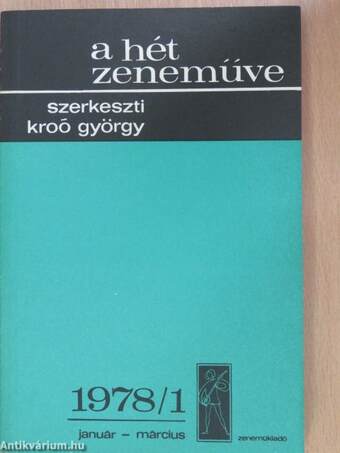 A hét zeneműve 1978/1-4.