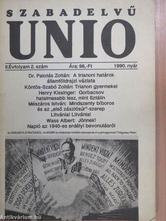 Szabadelvű unio 1990. nyár