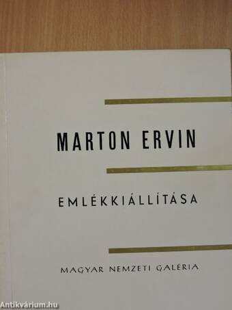 Marton Ervin emlékkiállítása