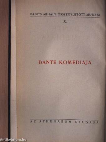 Dante Komédiája