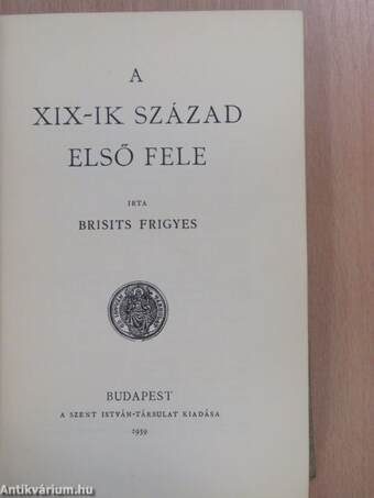 A XIX-ik század első fele