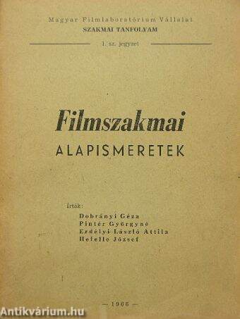 Filmszakmai alapismeretek