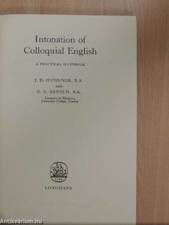 Intonation of Colloquial English