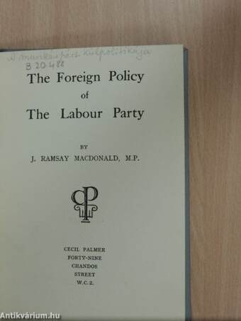 The Foreign Policy of the Labour Party 