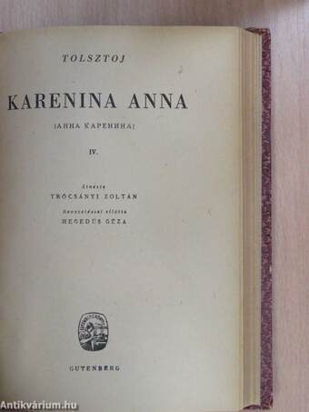 Karenina Anna I-IV.