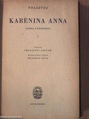 Karenina Anna I-IV.