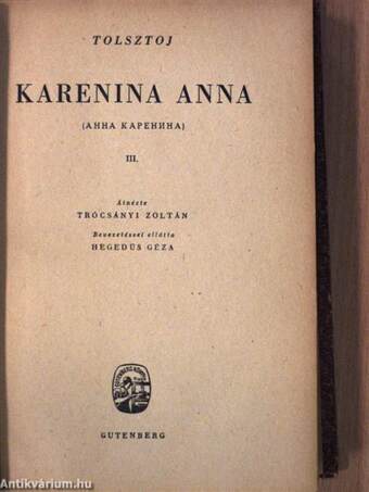 Karenina Anna I-IV.