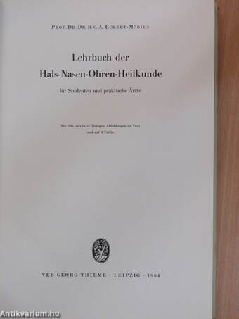 Lehrbuch der Hals-Nasen-Ohren-Heilkunde