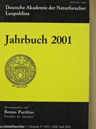Deutsche Akademie der Naturforscher Leopoldina Jahrbuch 2001