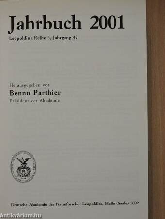 Deutsche Akademie der Naturforscher Leopoldina Jahrbuch 2001