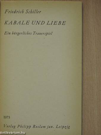 Kabale und Liebe