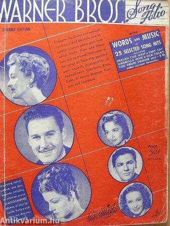 Warner Bros Song-Folio with words and music of 25 selected song hits