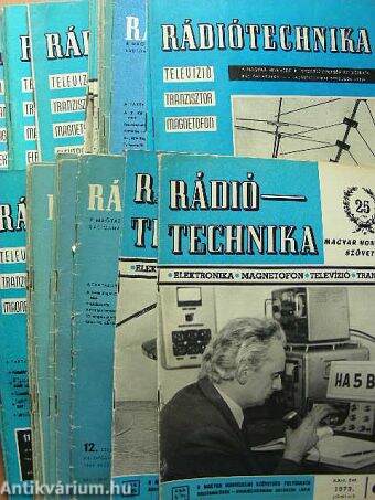 Rádiótechnika 1954-1973. vegyes számok (30 db)