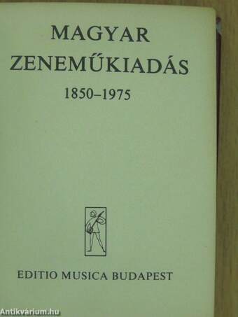 Magyar zeneműkiadás 1850-1975 (minikönyv) (számozott)