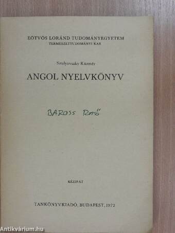 Angol nyelvkönyv