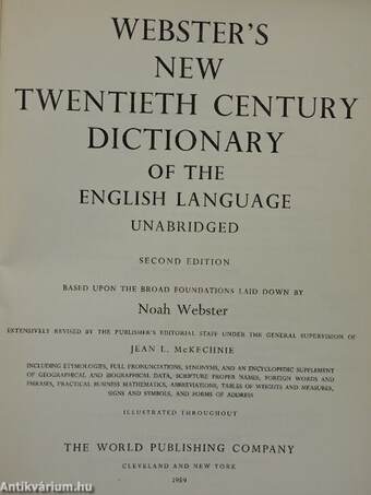 Webster's New Twentieth Century Dictionary of the English Language