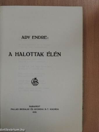 A halottak élén