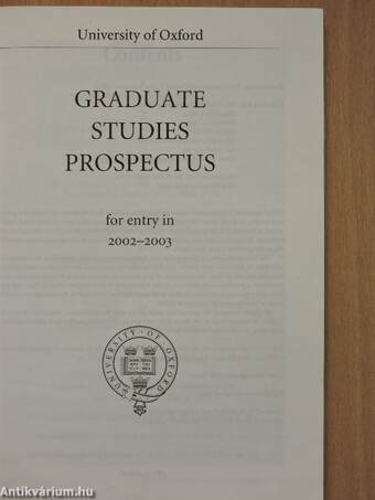 Graduate Studies Prospectus