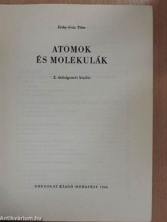 Atomok és molekulák