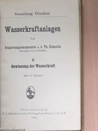 Wasserkraftanlagen II.