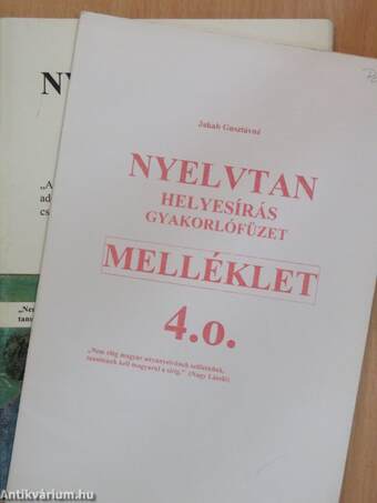 Nyelvtan helyesírás gyakorlófüzet 4. o.