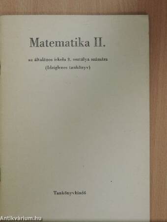 Matematika II.