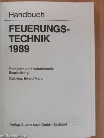 Feuerungstechnik-Handbuch 1989