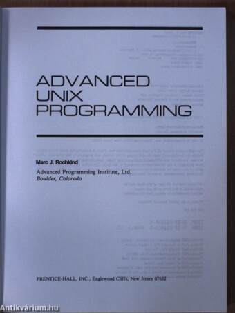 Advanced Unix Programming