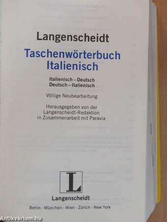 Taschenwörterbuch Italienisch