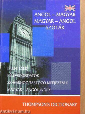 Angol-magyar/magyar-angol szótár