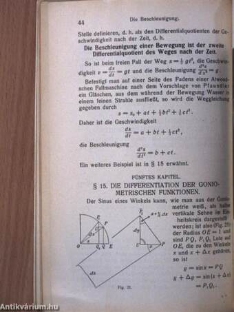 Einführung in die Infinitesimalrechnung