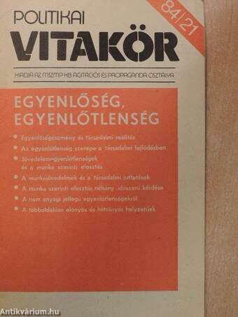 Politikai Vitakör 1984/21