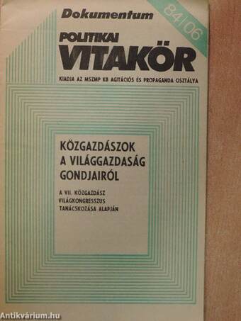 Politikai Vitakör 1984/06