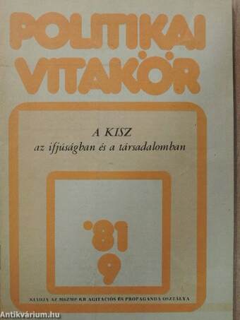 Politikai Vitakör 1981/9.