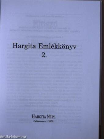 Hargita emlékkönyv 2.