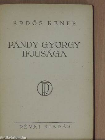 Pándy György ifjusága