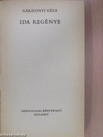 Ida regénye