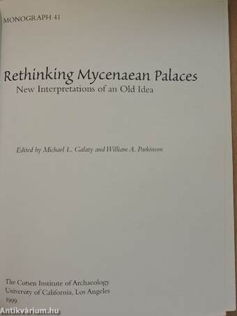 Rethinking Mycenaean Palaces