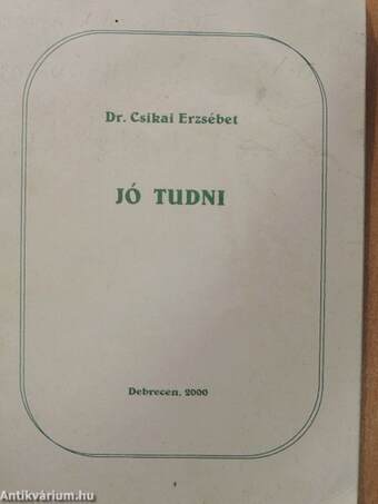 Jó tudni