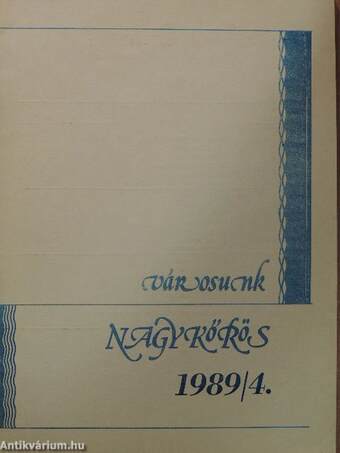 Városunk - Nagykőrös 1989/4.