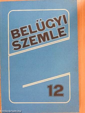 Belügyi Szemle 1989. december