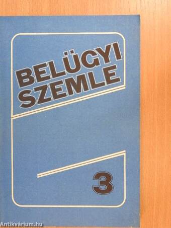 Belügyi Szemle 1989. március