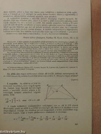 Középiskolai matematikai lapok 1987. (nem teljes évfolyam)