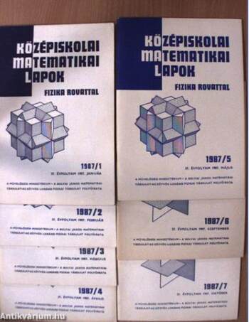 Középiskolai matematikai lapok 1987. (nem teljes évfolyam)